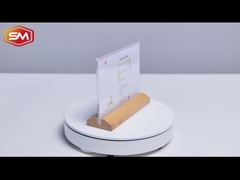 Κρατητής ακρυλικής πινακίδας σε σχήμα Τ με τριγωνική ξύλινη βάση