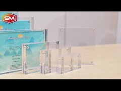 Προσαρμοσμένο μέγεθος Διαφανής διπλής πλευράς επίπεδη ακρυλική σειρά φωτογραφικού πλαισίου