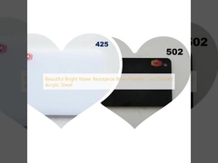 Όμορφο φωτεινό ανθεκτικό στο νερό 8mm ευέλικτο χρωματιστό ακρυλικό φύλλο