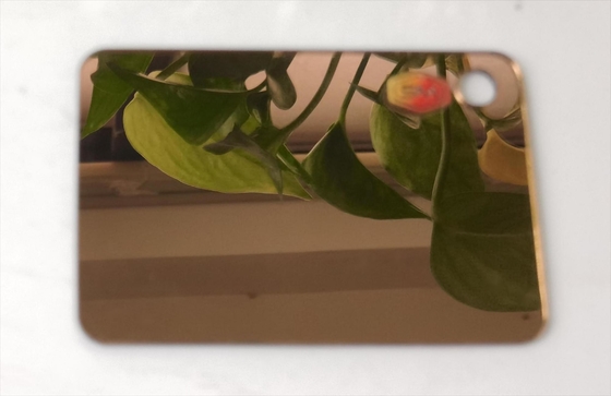 1mm 1220*1830mm Χρυσό Χρυσό καθρέφτη Ακρυλικό φύλλο για διαφήμιση Σήμα και γράμμα