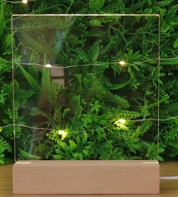Διαγράφιμη LED Ακρυλική Πίνακα μηνυμάτων Πολυχρωματική διακόσμηση δωματίου