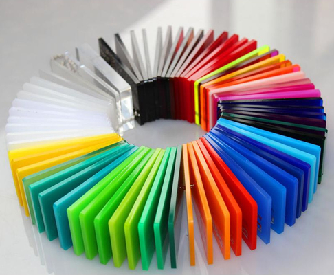 Χρωματιστά 2mm 2.5mm 2.7mm 1220*2440mm Έκχυση Ακρυλικού Φύλλου Πρωτό υλικό 100% Virgin MMA PMMA Board