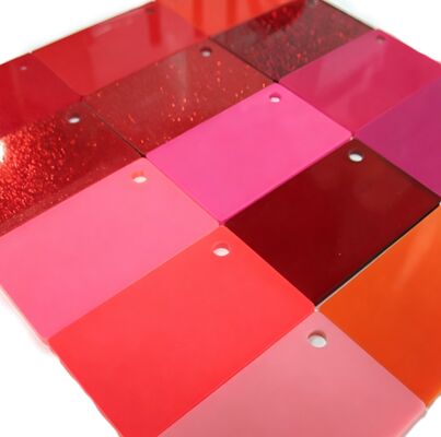 Thick Opaque Red Cast Acrylic Sheet with Impact Resistance and Weather Resistance for Signage and Decor
